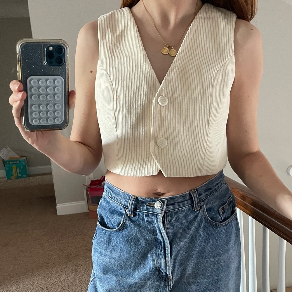 Moon River Corduroy Ribbed Waistcoat Vest